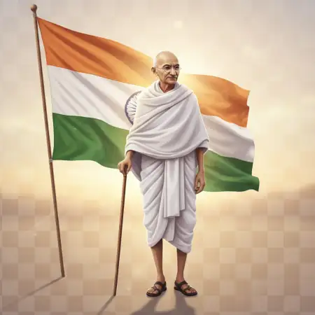 Gandhi Ji Png Image Transparent Background - Free Background Download