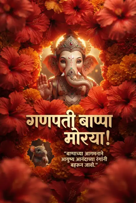 ganesh chaturthi blessing wishes in marathi - Ganesh Chaturthi Wishes In Marathi