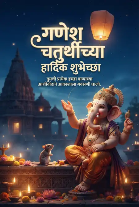 ganesh chaturthi chya hardik shubhechha - Ganesh Chaturthi Wishes In Marathi
