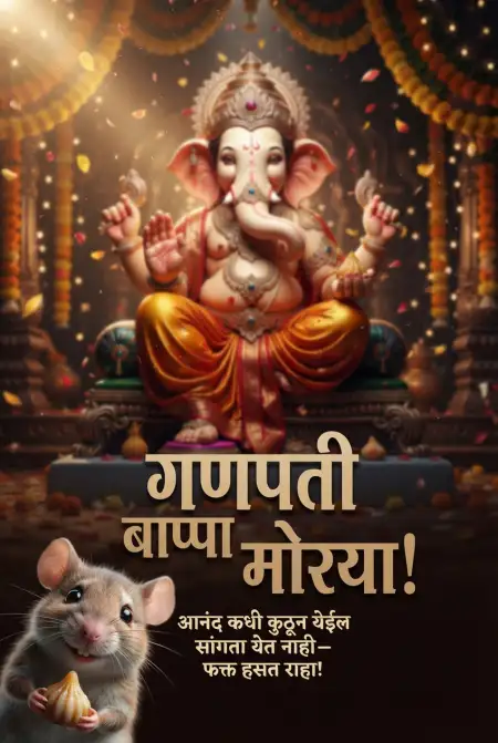 ganesh chaturthi facebook post marathi - Ganesh Chaturthi Wishes In Marathi