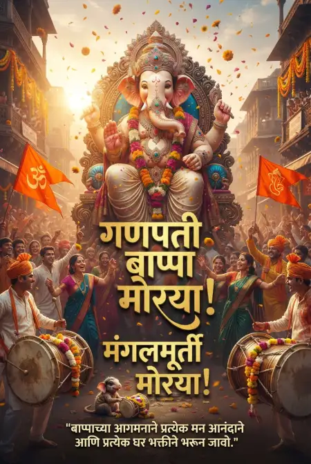 ganesh chaturthi hardik shubhechha in marathi - Ganesh Chaturthi Wishes In Marathi