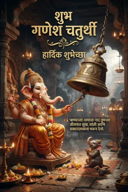 Ganesh Chaturthi Marathi Wishes Free Download