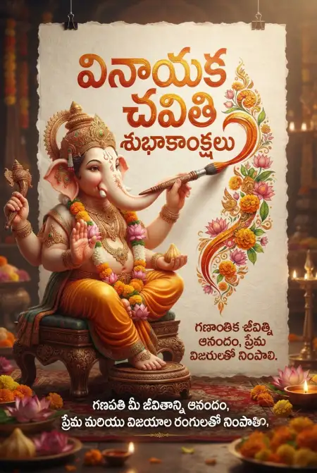 Ganesh Chaturthi Social Media Post In Telugu