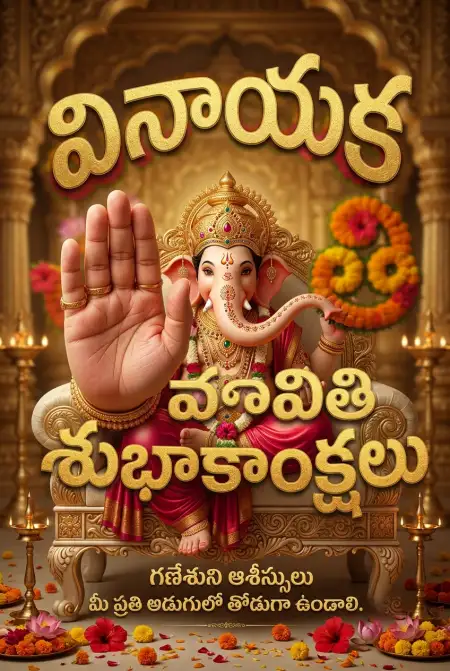Ganesh Chaturthi Telugu Wishes Images