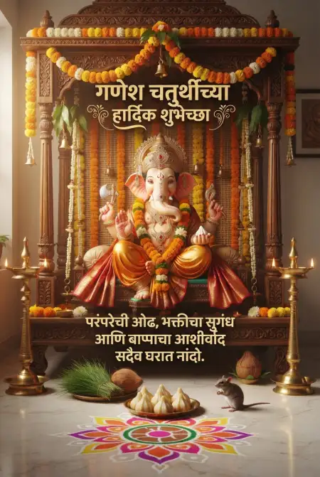Ganesh Chaturthi Whatsapp Wishes In Marathi