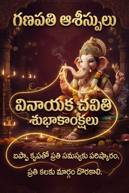 Ganesh Chaturthi Wishes And Quotes In Telugu
