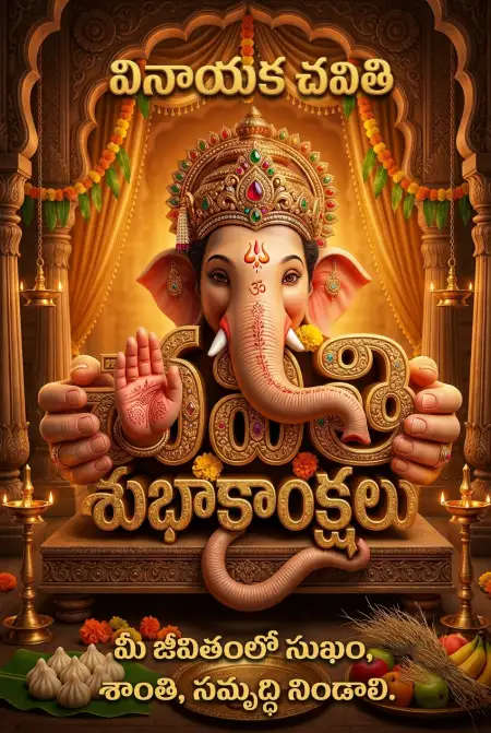Ganesh Chaturthi Wishes For Family In Telugu