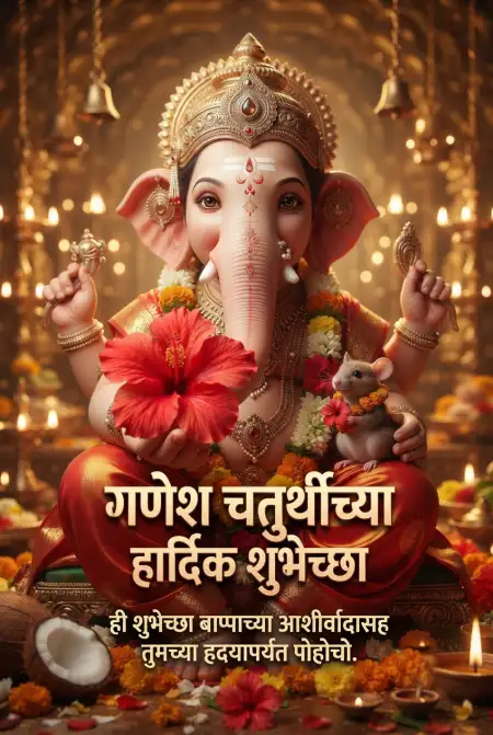 Ganesh Chaturthi Wishes For Husband In Marathi