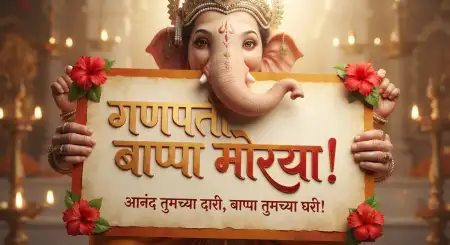 Ganesh Chaturthi Wishes For Wife In Marathi