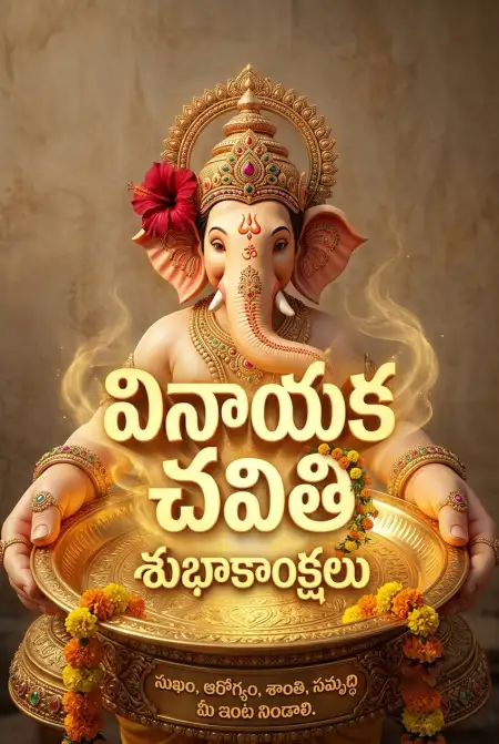Ganesh Chaturthi Wishes In Telugu