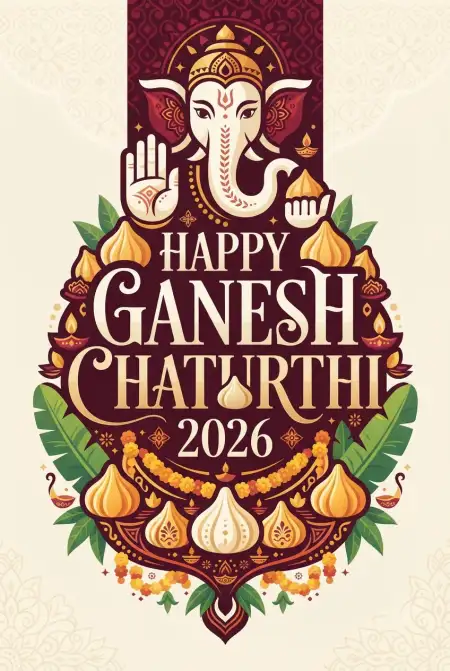 Ganesh Chaturthi Wishes Transparent Png 2026