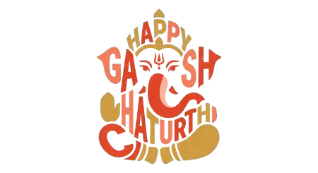 Ganesh Chaturthi Wishes Typography 2026