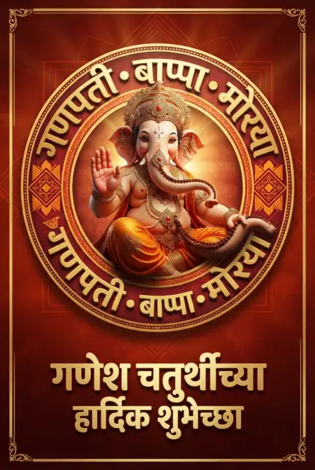 Ganesh Utsav Marathi Greeting