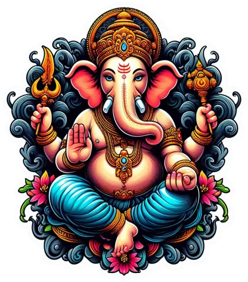 ganesha png with transparent background for festival greetings