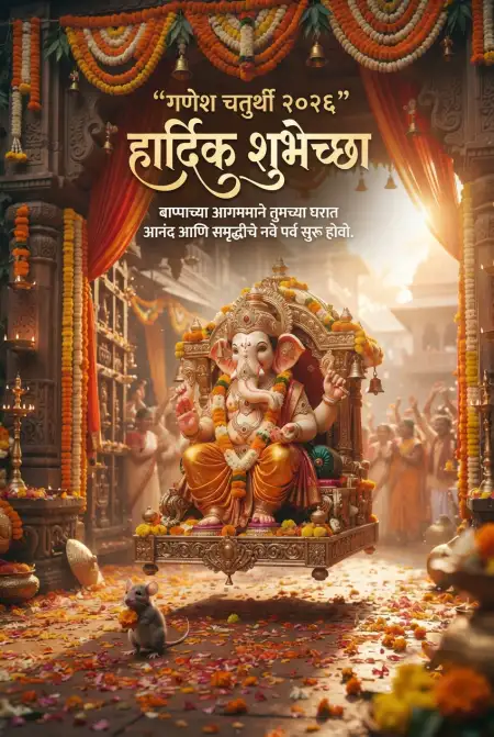 Ganeshotsav Hardik Shubhechha Marathi