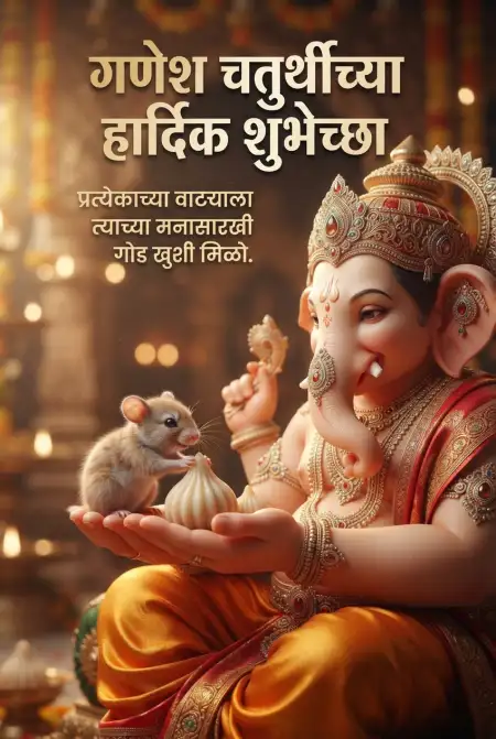 Ganeshotsav Marathi Wishes Images