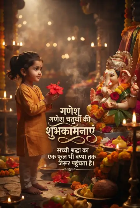 ganpati bappa blessing wishes in hindi - Ganesh Chaturthi Wishes In Hindi