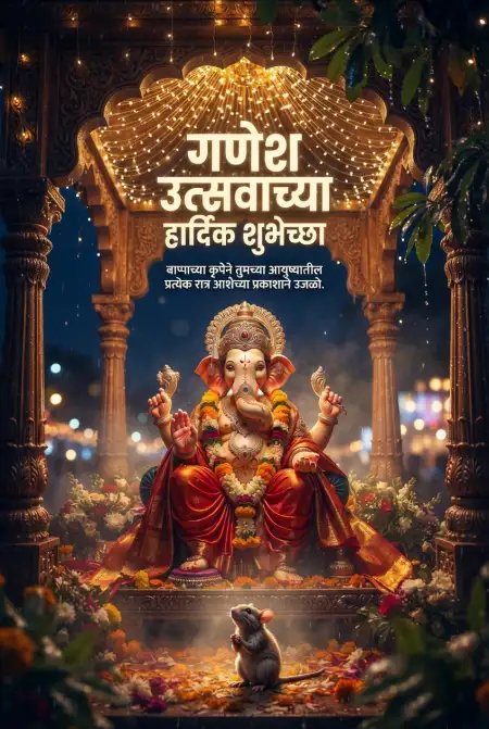 ganpati bappa morya status marathi - Ganesh Chaturthi Wishes In Marathi