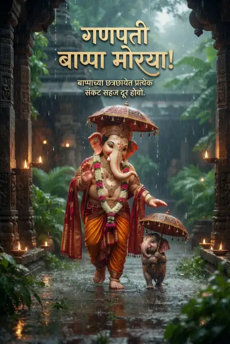 ganpati bappa morya viral images marathi - Ganesh Chaturthi Wishes In Marathi