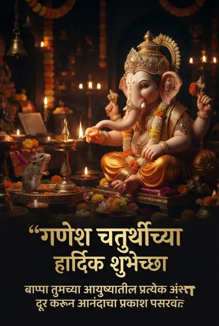 ganpati bappa whatsapp status in marathi - Ganesh Chaturthi Wishes In Marathi