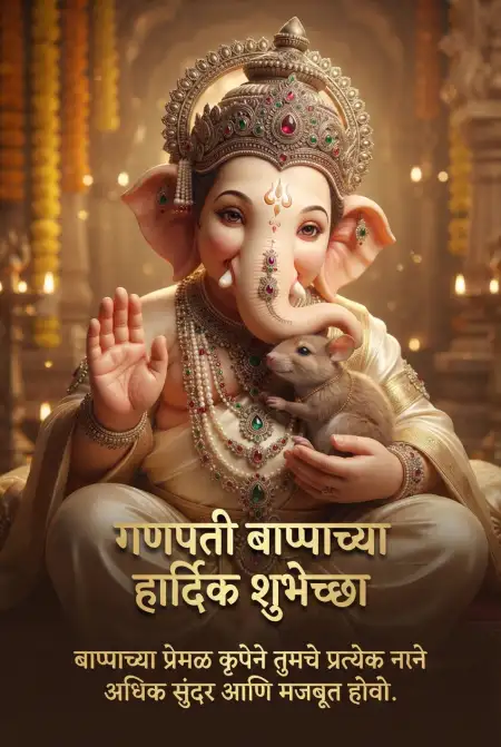 ganpati instagram post marathi - Ganesh Chaturthi Wishes In Marathi