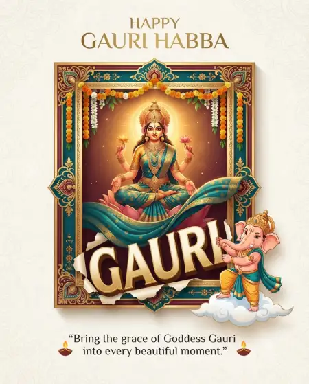 gauri habba special images 2026 - Happy Gauri Habba Wishes 2026