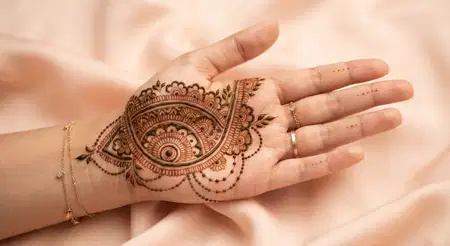 geometric karwa chauth mehndi design - Karwa Chauth Mehndi Design For Wrist