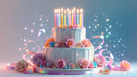 Glitter Birthday Background PNG - Free Background Download