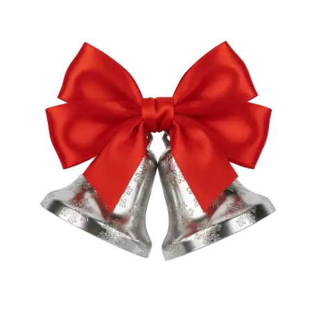 Free Glitter Christmas Bells Png Sparkling PNG Image Download