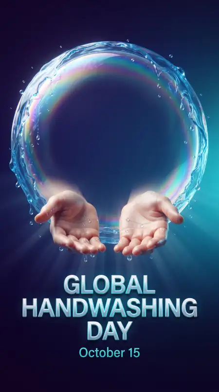 global handwashing day 2026 educational poster