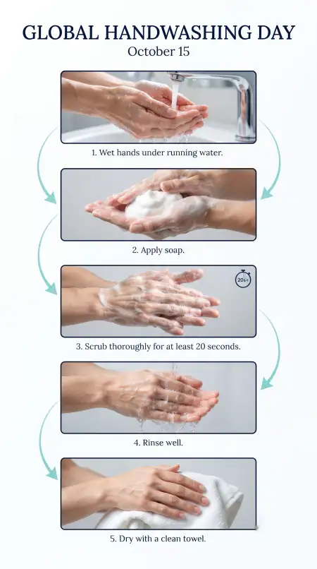 global handwashing day 2026 handwashing infographic - Global Handwashing Day 2026