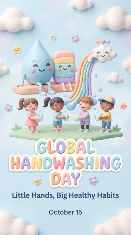 global handwashing day 2026 printable a4 poster - Global Handwashing Day 2026