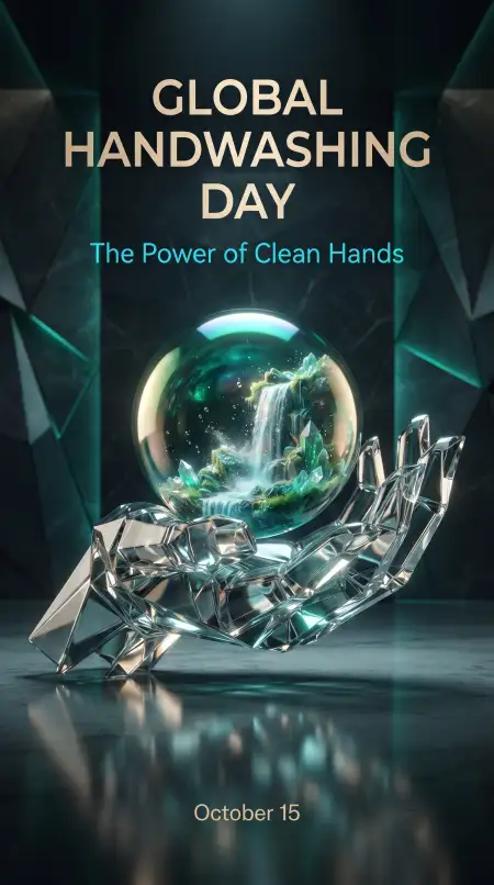 global handwashing day creative whatsapp status poster hd