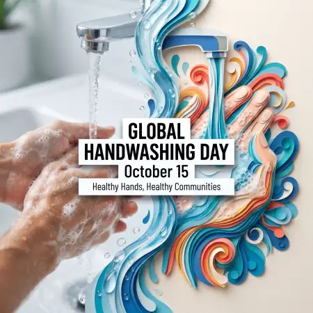global handwashing day hand hygiene awareness story design