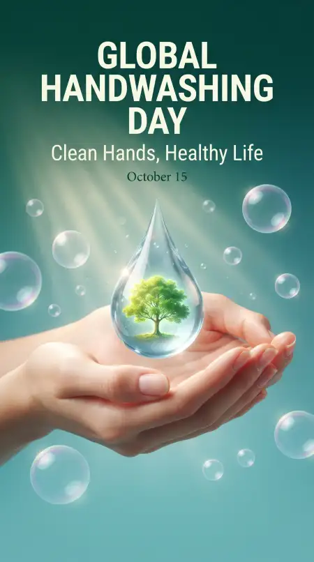 global handwashing day october 15 whatsapp greeting
