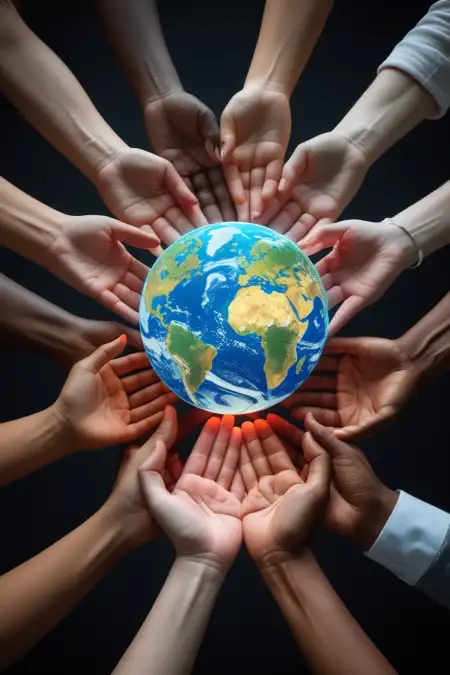 Global Population Chart Icon - Free World Population Day Download