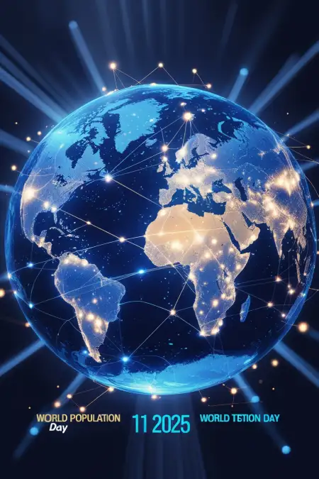 Global Population Growth Concept Art - Free Rld Population Day Download