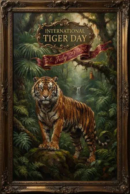 Global Tiger Day 2026 Banner - Free International Tiger Day 2026 Download
