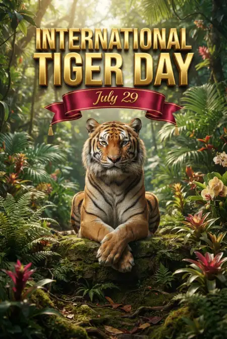 Global Tiger Day 2026 Poster - Free International Tiger Day 2026 Download