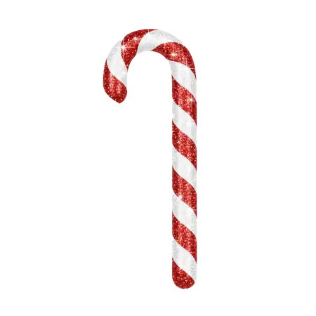 Glossy Candy Cane Png Realistic Shine - Free Candy Cane Png Download