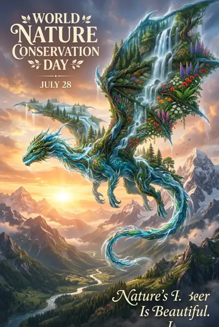 Go Green Campaign Poster - Free World Nature Conservation Day 2026 Download
