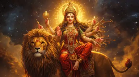 Goddess Durga vector art free