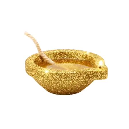 Golden Diya Png Transparent Background For Photoshop - Free Diya Png Download