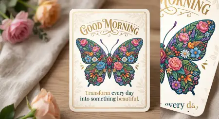 Free Good Morning Blessings With Butterflies Image Download