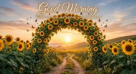 Free Good Morning Blessings With Sunflowers Image Download