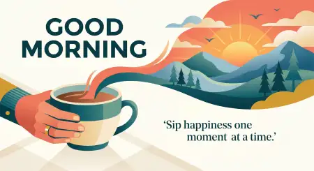 Free Good Morning Blessings With Tea Cup Image Download