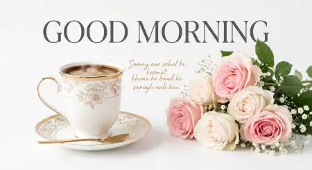 Good Morning Coffee And Flowers Background - Free Background Download