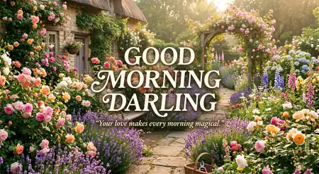 Free Good Morning Darling Messages For Whatsapp Image Download