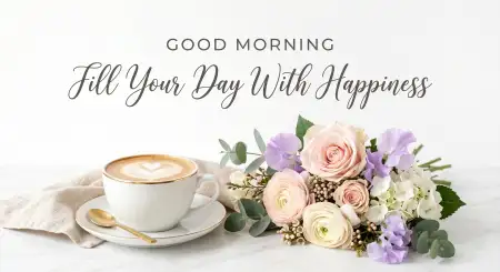Free Good Morning Flowers And Coffee 4k Wallpaper Background Image Download