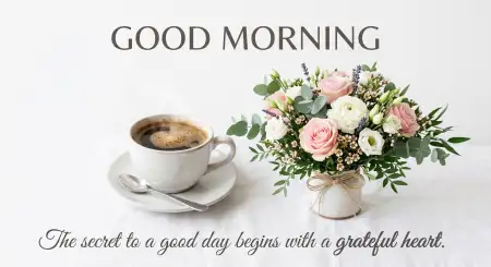 Free Good Morning Flowers And Coffee Blog Featured Image Background Image Download